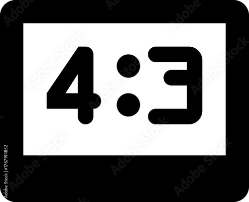 43 Aspect Ratio Display Icon
