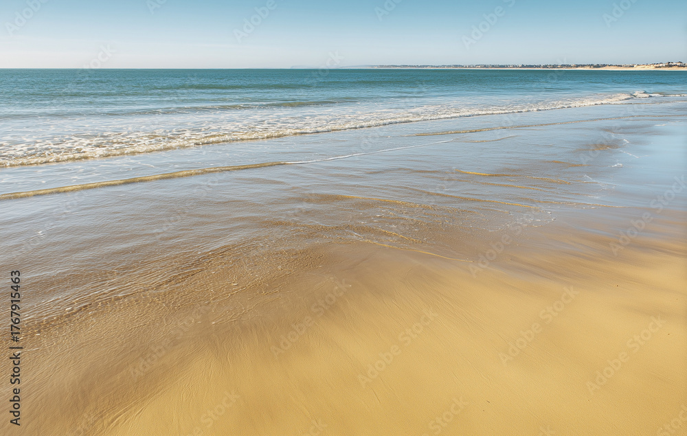 Fototapeta premium Bouznika Beach, Morocco — AI-Generated Illustration