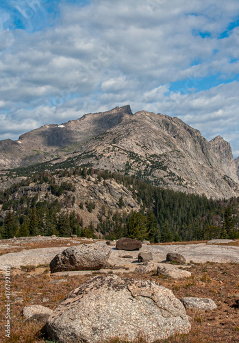 Rocks leading to the Wind River Range in Wyoming