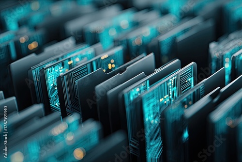 Close Up Of Circuit Board Technology Design