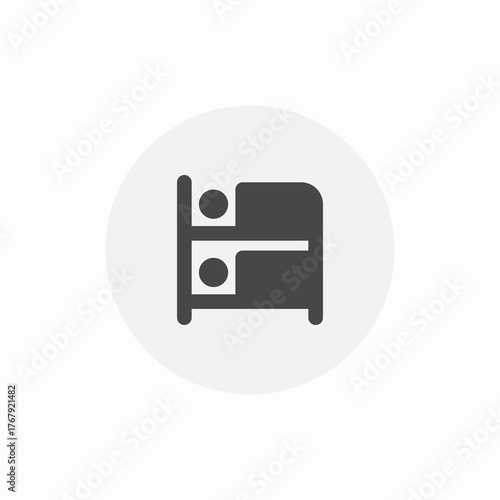 bunk bed icon sign vector