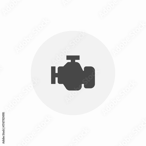 car engine icon sign vector