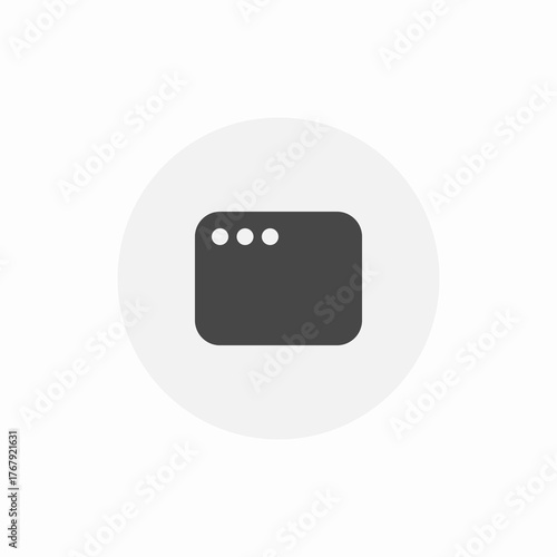 window tab icon sign vector