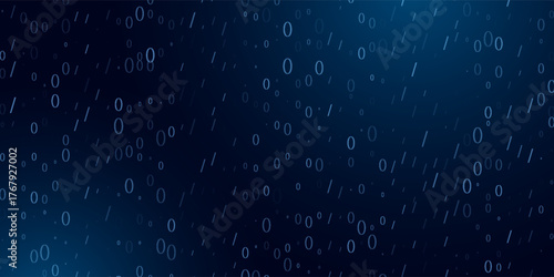Abstract digital background with ones and zeros. Vector graphic pattern with binary code