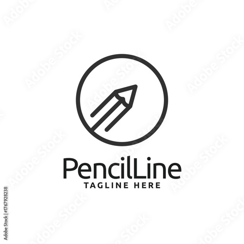 Colorful Pencil Logo Creative Education and Art Studio Vector Design
