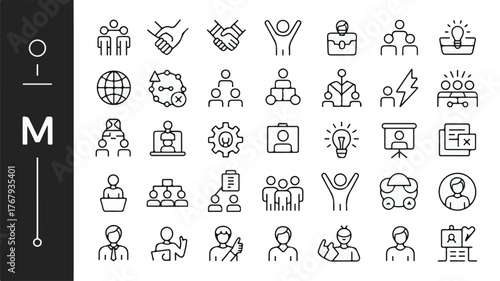 Set of vector icons for web and design projects