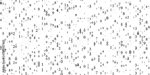 Abstract digital background with ones and zeros. Vector graphic pattern with binary code