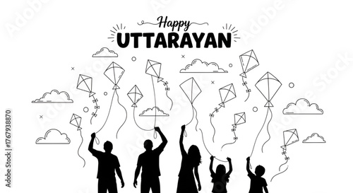 Happy Pongal Vector Illustration With Traditional Clay Earthen Pot Decorated With Minimalistic Paisley Pattern Design Over White Background For South Indian Harvest Festival Celebration