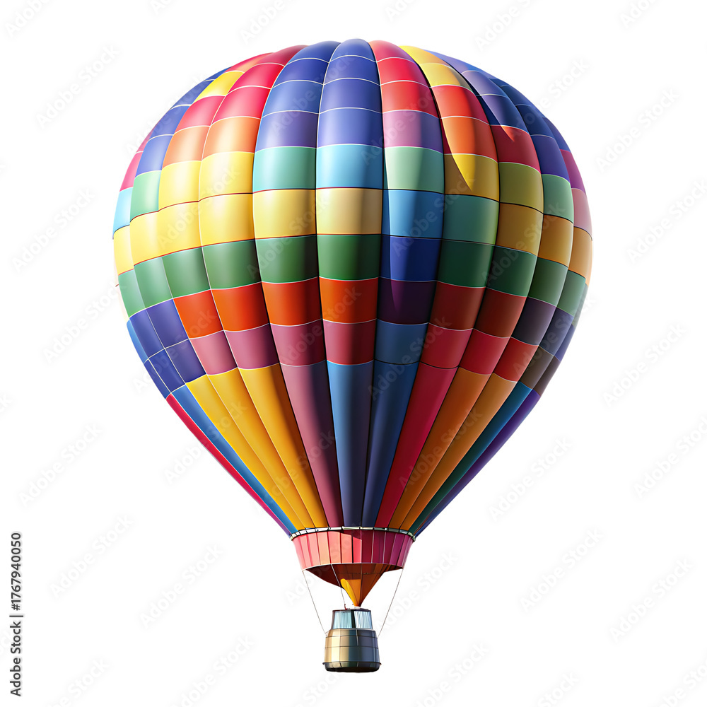 Fototapeta premium Hot Air Balloons - Adventure and Travel Concept Isolated