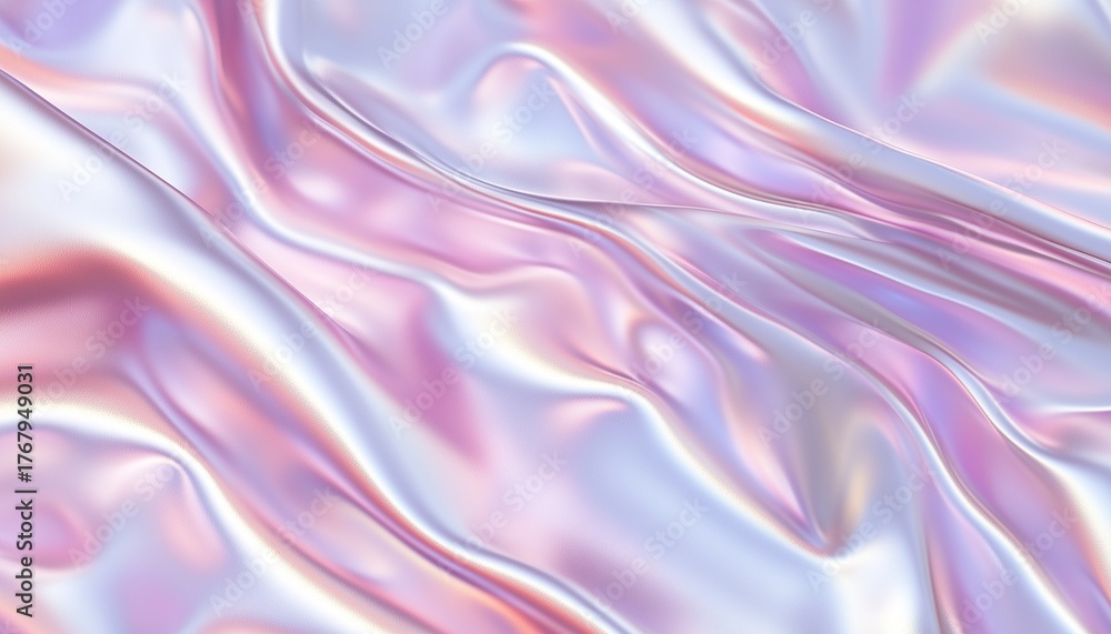 Obraz premium Metallic shiny color fold pattern curve background