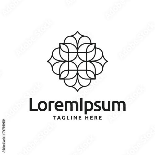 Abstract Bloom Logo Vector