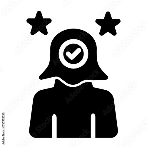 Optimistic Happiness Clarity icon from the Personal Growth icon collection (Glyph Style)