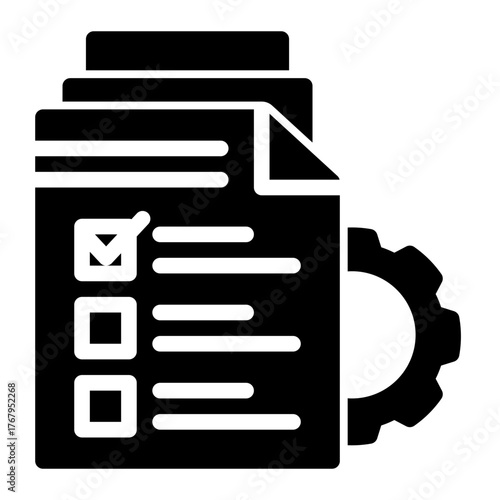 Evaluation Compliance Check List icon from the Personal Growth icon collection (Glyph Style)