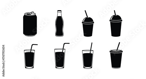 Black and white slices of pizza with toppings