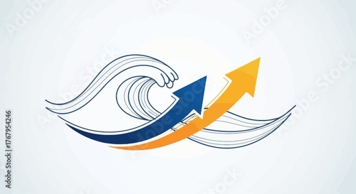 Navigating Market Trends: Ascending Arrows amidst Economic Fluctuations and Growth Trajectories