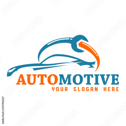 Automotive sports car logo suitable for advertising on showroom dealerships
