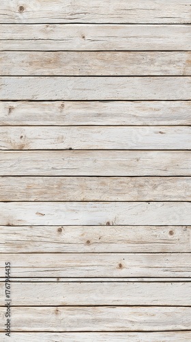 Rustic White Wooden Planks Texture Background for Interior Design and Crafts