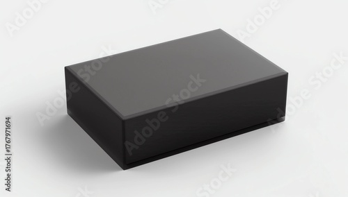 Blank shipping mailer hard cardboard box for branding and mock up. 3d render illustration