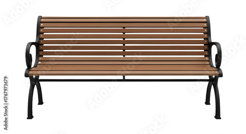 bench isolated on white