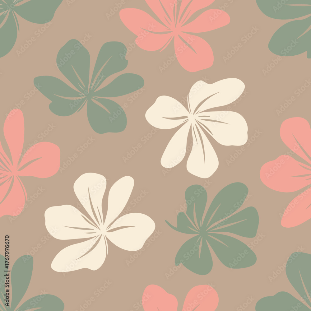 Obraz premium Seamless floral pattern with pastel colors for textile design. EPS Editable