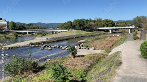 京都の鴨川公園 鴨川デルタ