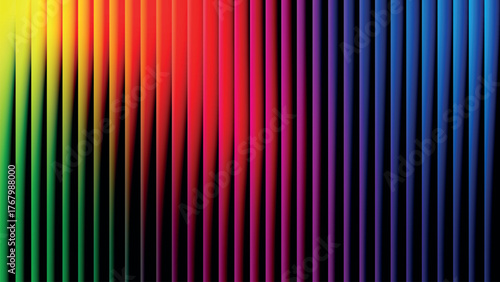 A vibrant spectrum of vertical color bands transitioning across the image