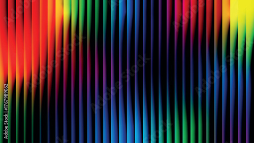 A vibrant vertical spectrum of rainbow colors displayed in smooth gradients