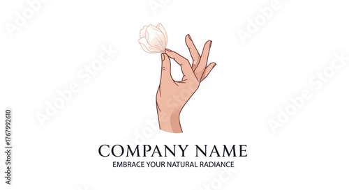 Elegant Hand Holding Pearl - A Symbol of Beauty and Natural Radiance.