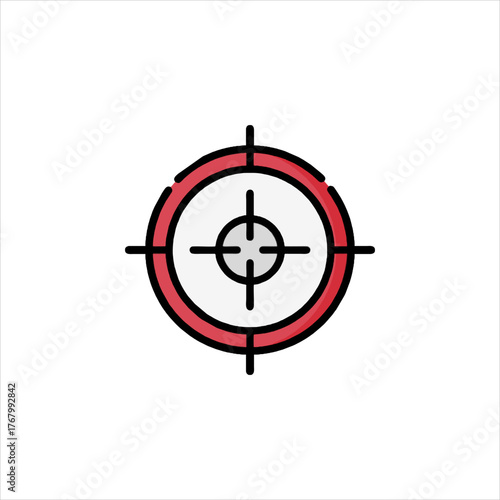 Target symbol representing accuracy and focus in business strategy, emphasizing precision and achievement of goals with a modern and minimalist aesthetic.