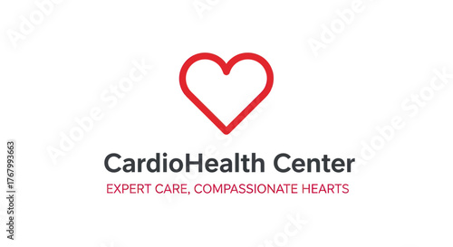 CardioHealth Center logo with a red heart symbol representing expert care.