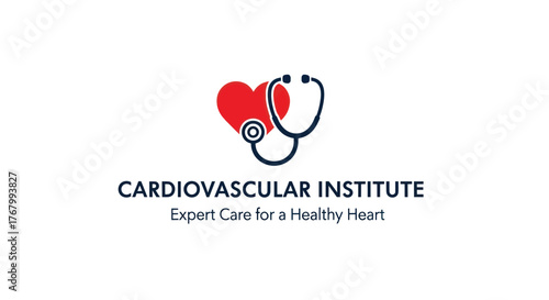 Cardiovascular Institute logo with heart and stethoscope representing expert heart care.