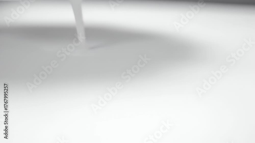 Minimalist White Abstract Background with Soft Shadows and Light.