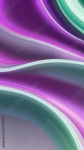 Lush Swirls of Teal and Violet