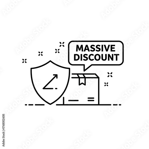 Massive discount offer with package protection and secure delivery.
