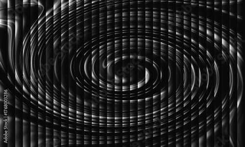 Abstract Black and White Spiral Lines Texture