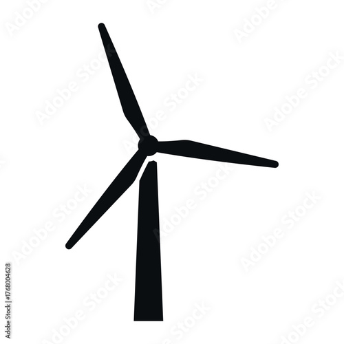 Wind generator icon representing renewable energy and sustainability in modern design