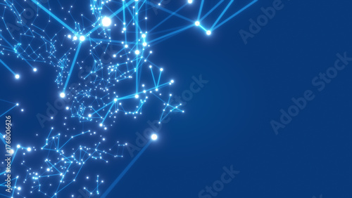 abstract red plexus shape wave technology background animation