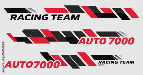 Racing Line and Car Decoration Vector Set – Collection of car decals, stripe designs, and vinyl graphics for automotive styling, racing themes, and sport-inspired vehicle wraps.