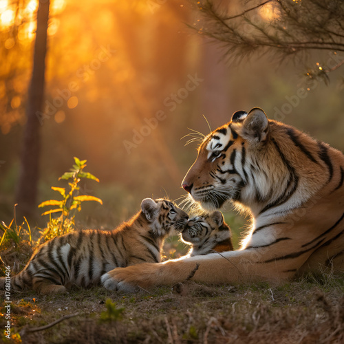 tiger in the jungle