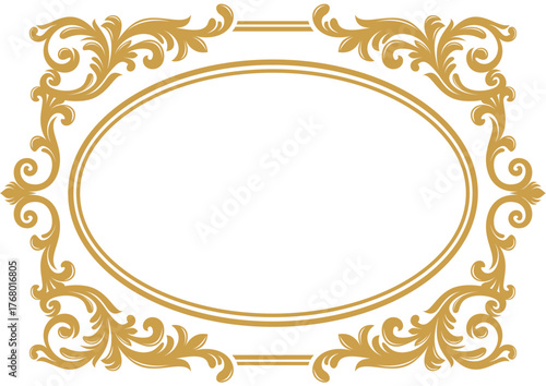 CLASSIC VINTAGE OVAL ROCOCO B...