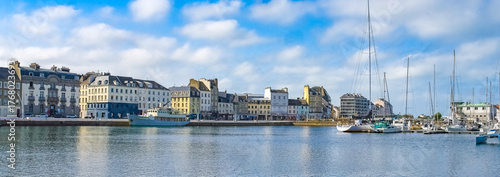 Cherbourg-en-Cotentin, the harbor, ships and fisher boats