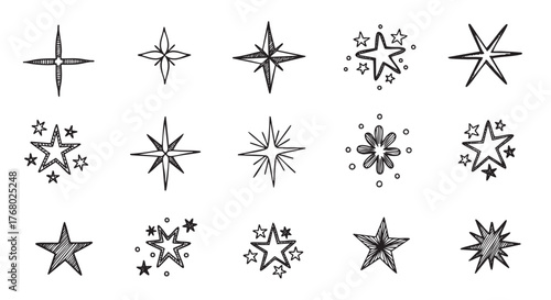 Hand drawn boomerang icon design with detailed line work