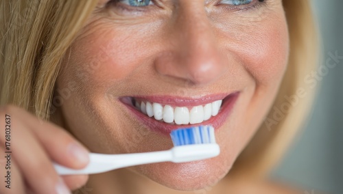 Close-up of brushing teeth