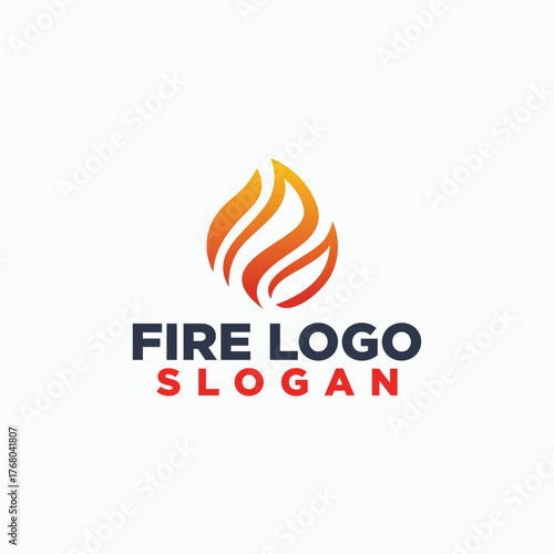 Free Download leaf and fire logo concept, nature elements logos - GFXLoad
