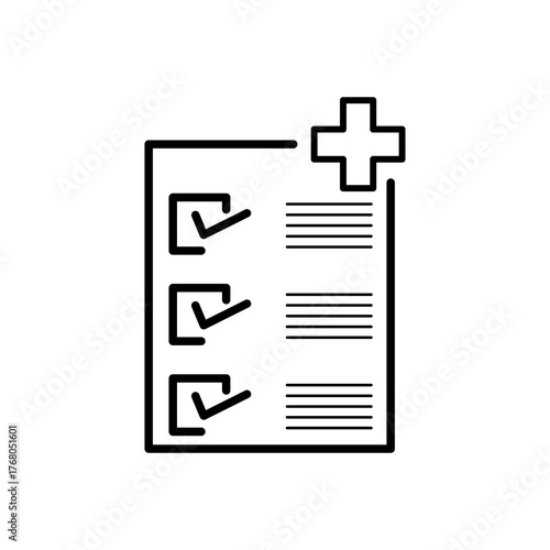 Medical Icon Set – Health and Medicine Symbols PNG Vector for Hospital, Clinic, and Healthcare Design