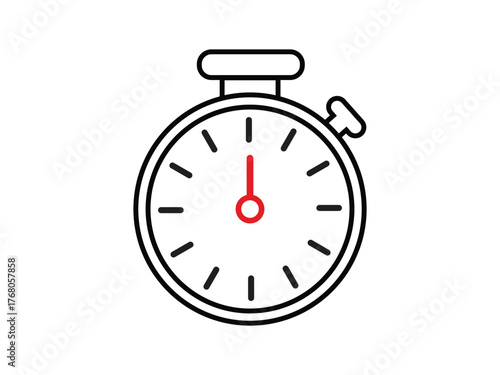  Stop watch icon vector illustration on white background