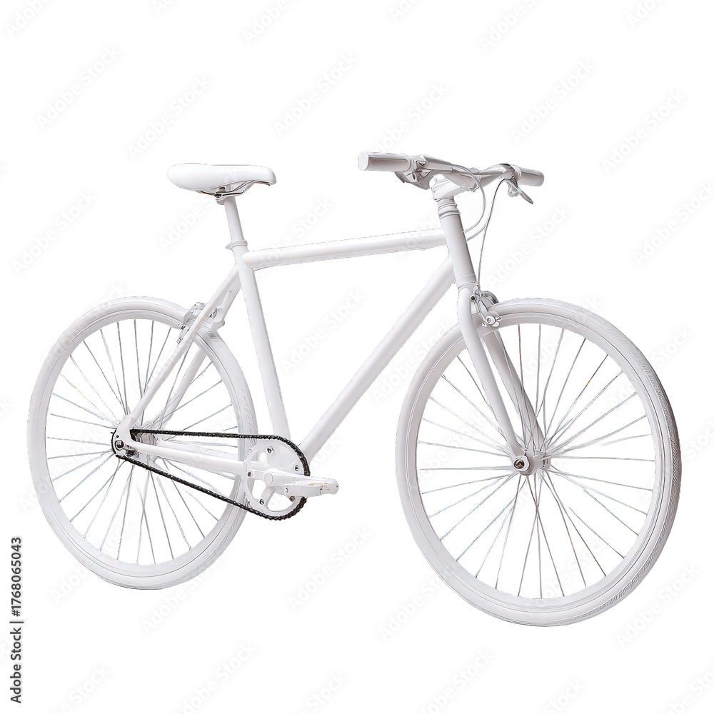 Obraz premium White bicycle png stylish bike png white bike png bicycle png modern bicycle png clean bicycle png studio bike png urban bicycle png transparent background image