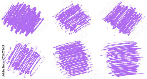 Vibrant textured scribbles in lilac provide a stunning accent for your modern creative projects