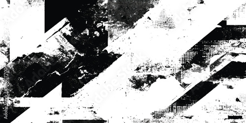 Abstract black and white distortion glitch texture distorted noise lines, retro aesthetic and futuristic chaos design.