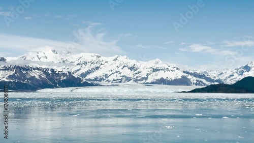 Wallpaper Mural Scenic view of Glacier Bay, Alaska — majestic glaciers, calm turquoise waters, and snow-capped mountains in a serene icy landscape. Torontodigital.ca